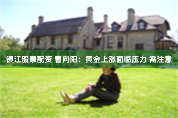 镇江股票配资 曹向阳：黄金上涨面临压力 需注意