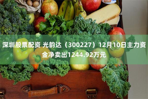 深圳股票配资 光韵达（300227）12月10日主力资金净卖出1244.92万元