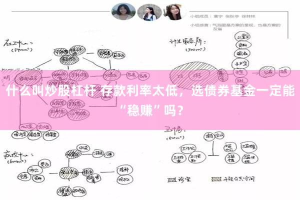 什么叫炒股杠杆 存款利率太低，选债券基金一定能“稳赚”吗？