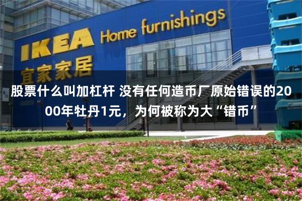 股票什么叫加杠杆 没有任何造币厂原始错误的2000年牡丹1元,为何被称为大“错币”